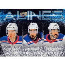 Panarin Artemi, Zibanejad Mika, Trocheck Vincent - 2024-25 Upper Deck A-Lines No.AL20