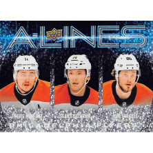 Konecny Travis, Couturier Sean, Farabee Joel - 2024-25 Upper Deck A-Lines No.AL22