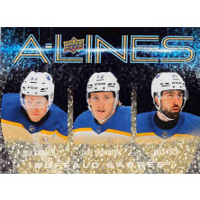 Skinner Jeff, Thompson Tage, Tuch Alex - 2024-25 Upper Deck A-Lines Gold No.AL4