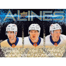 Nelson Brock, Horvat Bo, Barzal Mathew - 2024-25 Upper Deck A-Lines Gold No.AL19