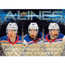 Panarin Artemi, Zibanejad Mika, Trocheck Vincent - 2024-25 Upper Deck A-Lines Gold No.AL20