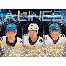 Eklund William, Couture Logan, Zetterlund Fabian - 2024-25 Upper Deck A-Lines Gold No.AL24