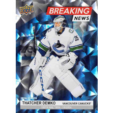 Demko Thatcher - 2024-25 Upper Deck Breaking News No.BN20