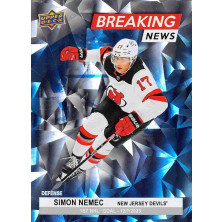 Nemec Šimon - 2024-25 Upper Deck Breaking News No.BN30