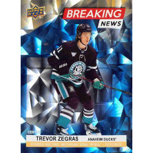 Zegras Trevor - 2024-25 Upper Deck Breaking News Gold No.BN16