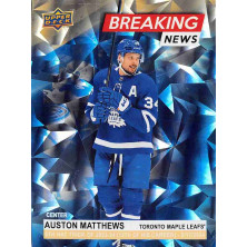 Matthews Auston - 2024-25 Upper Deck Breaking News Gold No.BN27