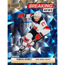 Nemec Šimon - 2024-25 Upper Deck Breaking News Gold No.BN30