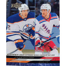 Bouchard Evan, Fox Adam - 2024-25 Upper Deck Silver Foil No.699