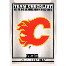 Calgary Flames Team Checklist - 2021-22 O-Pee-Chee No.555