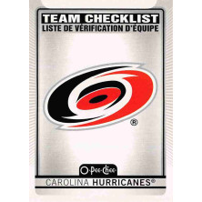 Carolina Hurricanes Team Checklist - 2021-22 O-Pee-Chee No.556