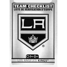 Los Angeles Kings Team Checklist - 2021-22 O-Pee-Chee No.564