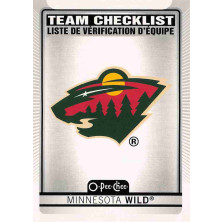 Minnesota Wild Team Checklist - 2021-22 O-Pee-Chee No.565