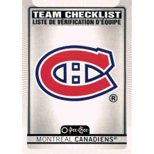 Montreal Canadiens Team Checklist - 2021-22 O-Pee-Chee No.566