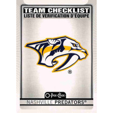 Nashville Predators Team Checklist - 2021-22 O-Pee-Chee No.567