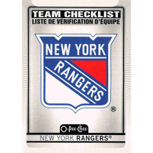 New York Rangers Team Checklist - 2021-22 O-Pee-Chee No.570
