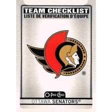 Ottawa Senators Team Checklist - 2021-22 O-Pee-Chee No.571