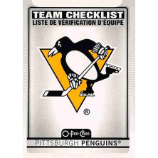 Pittsburgh Penguins Team Checklist - 2021-22 O-Pee-Chee No.573