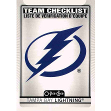 Tampa Bay Lightning Team Checklist - 2021-22 O-Pee-Chee No.576