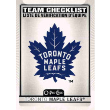 Toronto Maple Leafs Team Checklist - 2021-22 O-Pee-Chee No.577