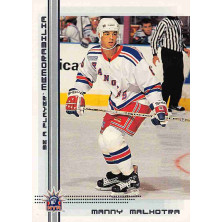 Malhotra Manny - 2000-01 BAP Memorabilia No.160
