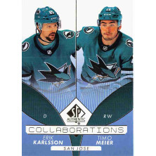 Karlsson Erik, Meier Timo - 2022-23 SP Authentic Collaborations Blue No.C24