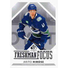 Hirose Akito - 2023-24 SP Authentic Freshman Focus No.FF35