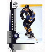 Pronger Chris - 2001-02 SP Authentic No.78