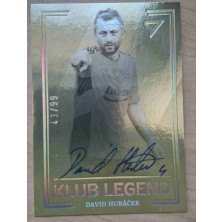 Hubáček David - 2021-22 SportZoo Fortuna:Liga Klub Legend Gold Auto No.KL15 A3