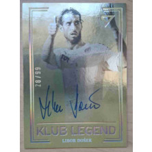 Došek Libor - 2021-22 SportZoo Fortuna:Liga Klub Legend Gold Auto No.KL11 A3
