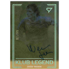 Weber Jozef - 2021-22 SportZoo Fortuna:Liga Klub Legend Gold Auto No.KL9 A3