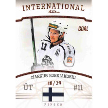 Korkiakoski Markus - 2022-23 Goal Cards Chance liga International Team Bronze No.IT-8