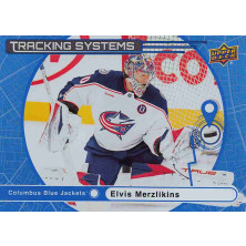 Merzlikins Elvis - 2025-26 Upper Deck Tracking Systems No.TS-28