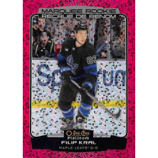 Král Filip - 2022-23 O-Pee-Chee Platinum Marquee Rookies Violet Pixels No.282