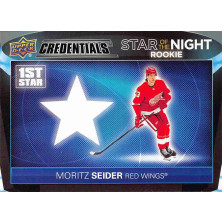 Seider Moritz - 2021-22 Credentials 1st Star of the Night Rookie No.1SR-3