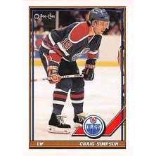Simpson Craig - 1991-92 O-Pee-Chee No.460
