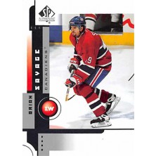 Savage Brian - 2001-02 SP Authentic No.44