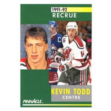 Todd Kevin - 1991-92 Pinnacle French No.308