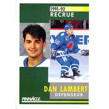 Lambert Dan - 1991-92 Pinnacle French No.346