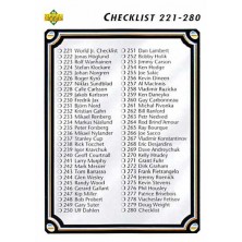 Checklist 221-330 - 1992-93 Upper Deck No.280