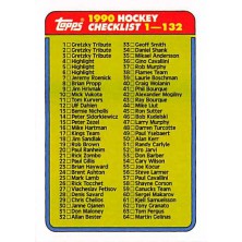 Checklist 1-132 - 1990-91 Topps No.132