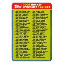 Checklist 133-264 - 1990-91 Topps No.264