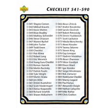Checklist 541-640 - 1992-93 Upper Deck No.550