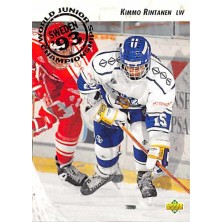 Rintanen Kimmo - 1992-93 Upper Deck No.618