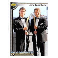 Sakic Joe, Sakic Brian - 1992-93 Upper Deck No.36