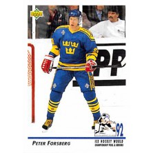 Forsberg Peter - 1992-93 Upper Deck No.375