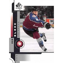 Blake Rob - 2001-02 SP Authentic No.19