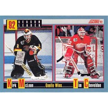 McLean Kirk, Cheveldae Tim - 1992-93 Score Canadian No.417