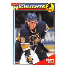 Hull Brett - 1991-92 O-Pee-Chee No.403