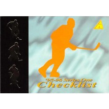 Checklist 1-57 - 1995-96 Pinnacle No.221