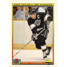 Taylor Dave - 1990-91 Bowman Hat Tricks No.22